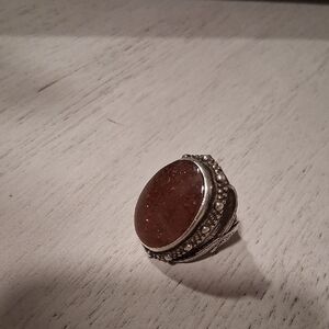 Stephane Dwesk Sterling Silver With Pink Quartz Ring Size 9